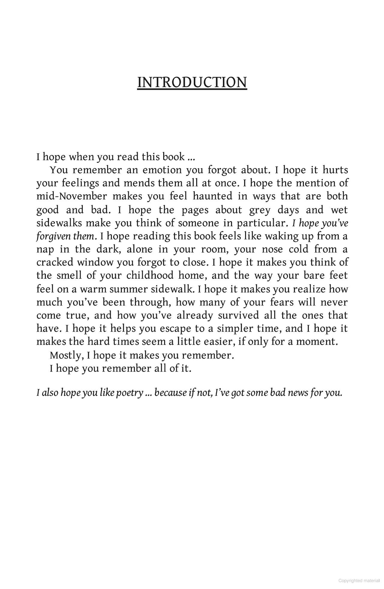 Sách ngoại văn: I Hope You Remember - Poems On Loving, Longing, And Living (Hardback)