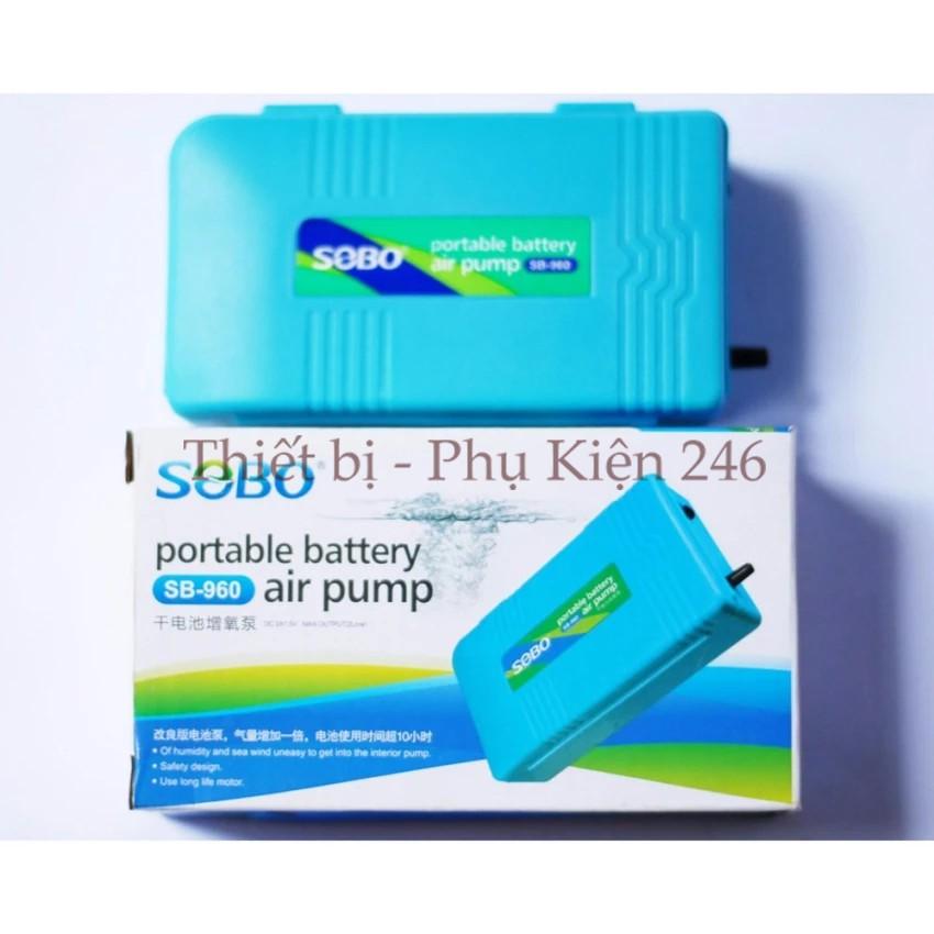 Máy thổi oxy SB-960 dùng pin đại ( Tặng kèm dây oxi và viên sủi oxi + pin)