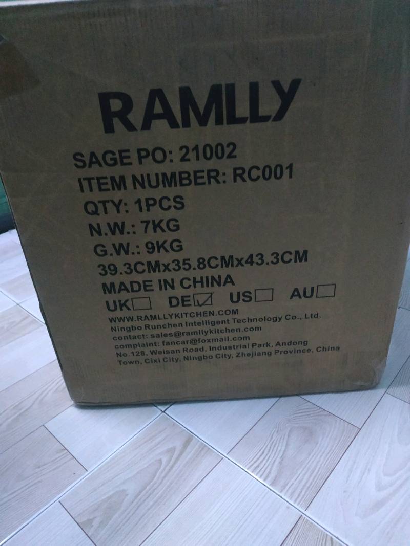 Nồi chiên không dầu CẢM ỨNG RAMLLY 10L có lồng nướng