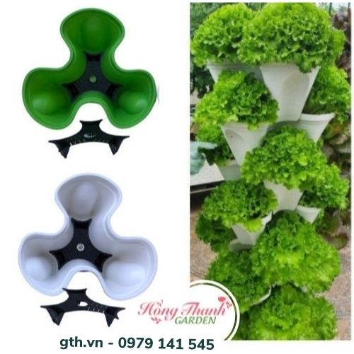 Chậu Tháp Trồng Rau, Trồng Hoa, Tiết Kiệm Diện Tích, Trang Trí Nội Thất, Sân Vườn,Bền Đẹp, Chậu Tam Giác Xếp Tầng, Nhựa Cao Cấp, Tiện Lợi, Tiết Kiệm Không Gian