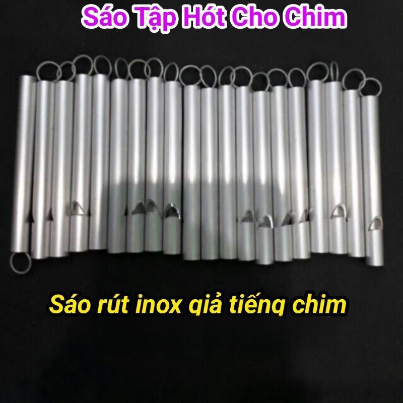 Sáo Nhôm - Sáo Rút giả tiếng chim hót, huấn luyện chim, Âm thanh cực hay – Đồ chơi thú vị cho bé