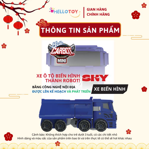 Đồ Chơi Mô Hình Lắp Ráp Xe Hơi Biến Hình HELLO CARBOT Mini Storm