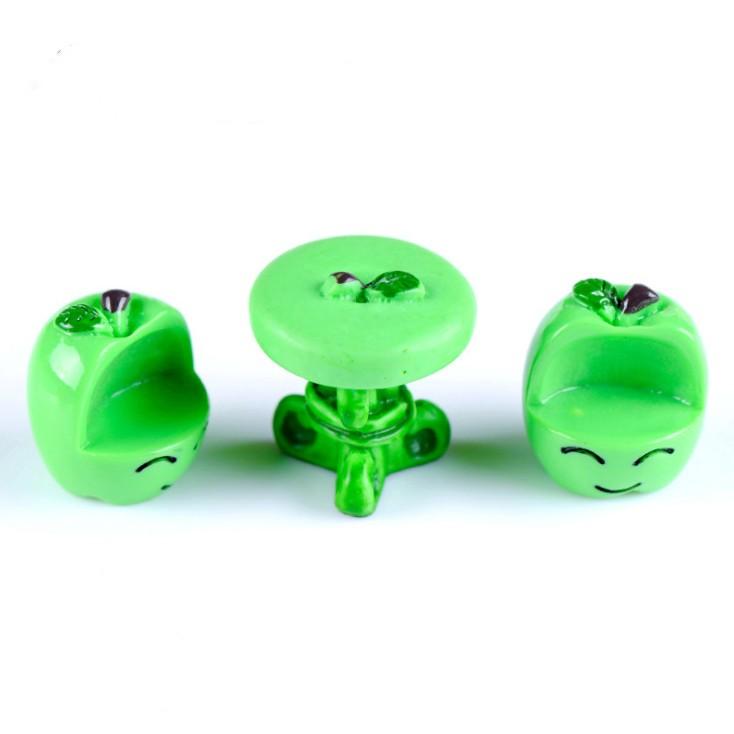 Mô hình bàn ghế hình trái cây dùng trang trí tiểu cảnh, terrarium, móc khóa, DIY