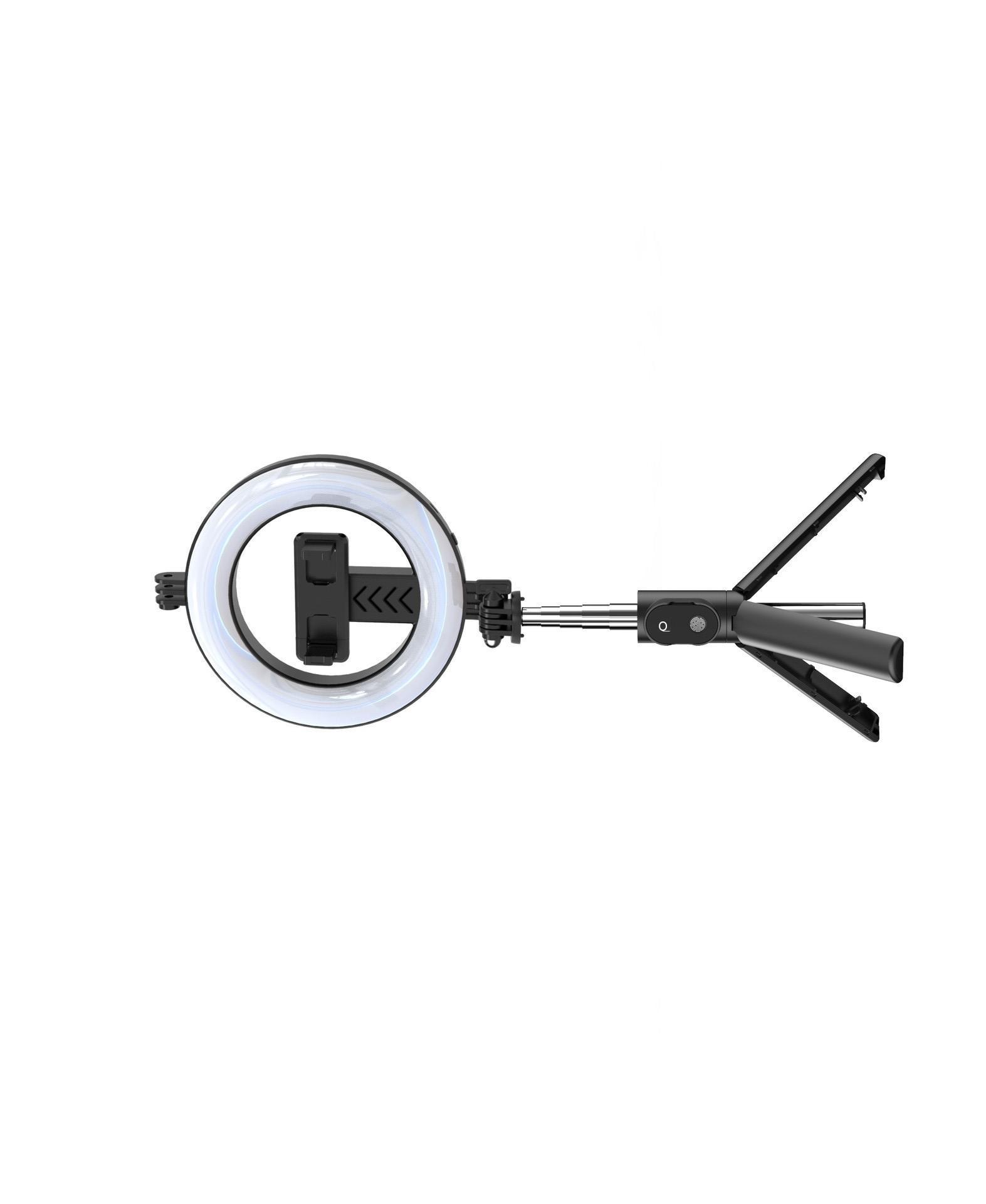 Phong cách mới nhất LED vòng điều chỉnh lấp đầy ánh sáng Gậy chụp ảnh tự sướng Bluetooth làm đẹp chụp ảnh trực tiếp chân máy ảnh tự sướng di động