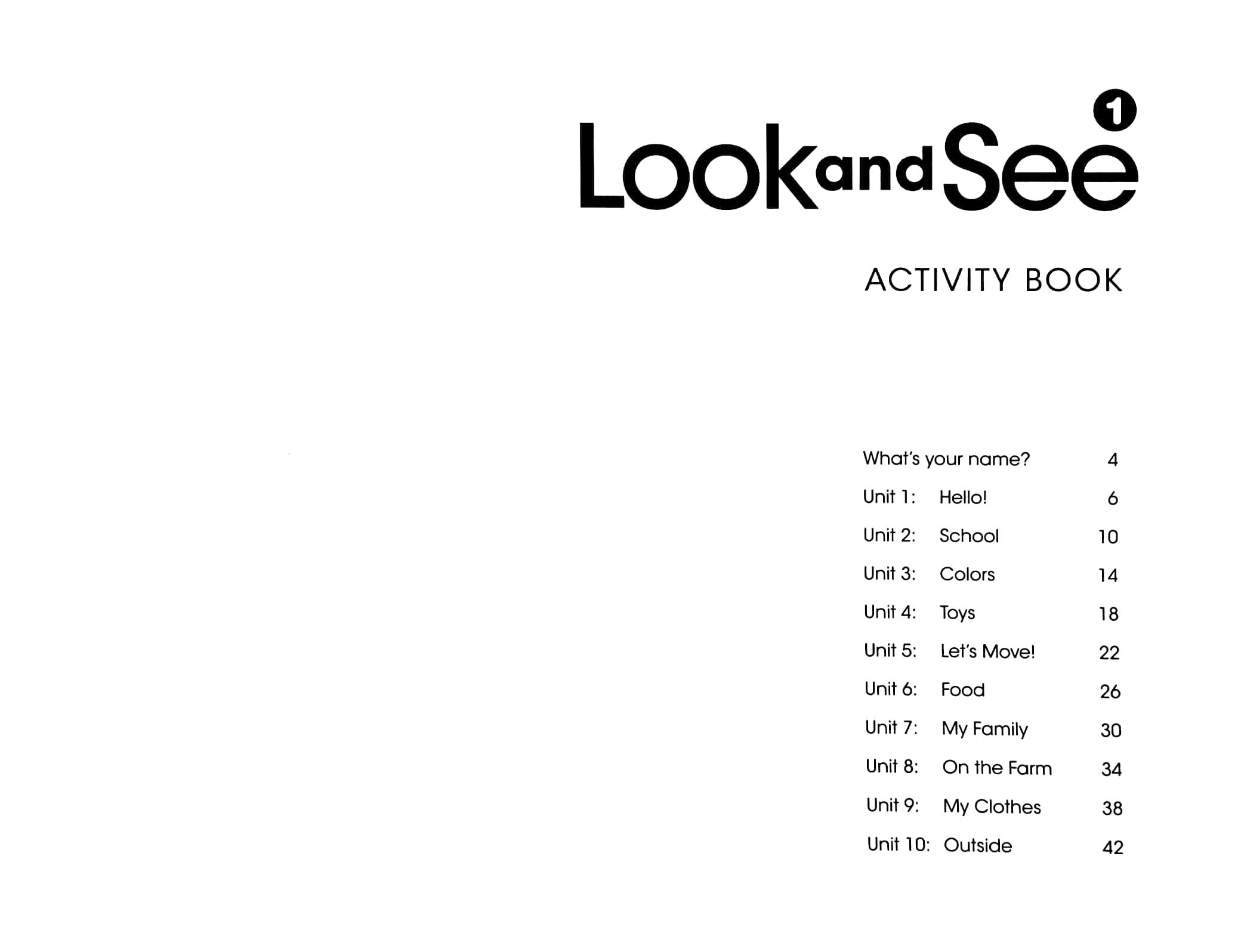 Look And See AME 1: Activity Book