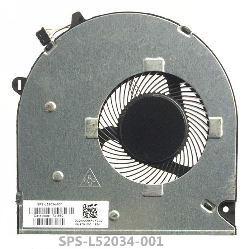 Mới Quạt Tản Nhiệt Cpu Cho Hp 15-du 15s-du0002tx L52034-001 Dc5v 0.5a 4pin