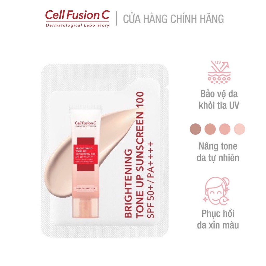 Kem Chống Nắng Nâng Tông Dưỡng Trắng Cell Fusion C Brightening Tone Up Sunscreen 100 SPF 50+/PA++++