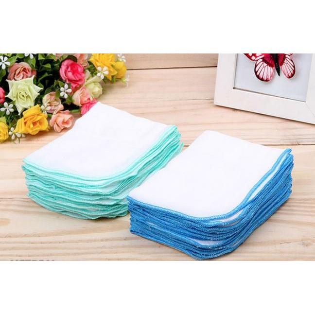 10 khăn sữa siêu mềm cho bé, khăn gạc nhật hiệu Kachoobaby (25 x 25cm) cotton mềm mịn thấm hút tốt