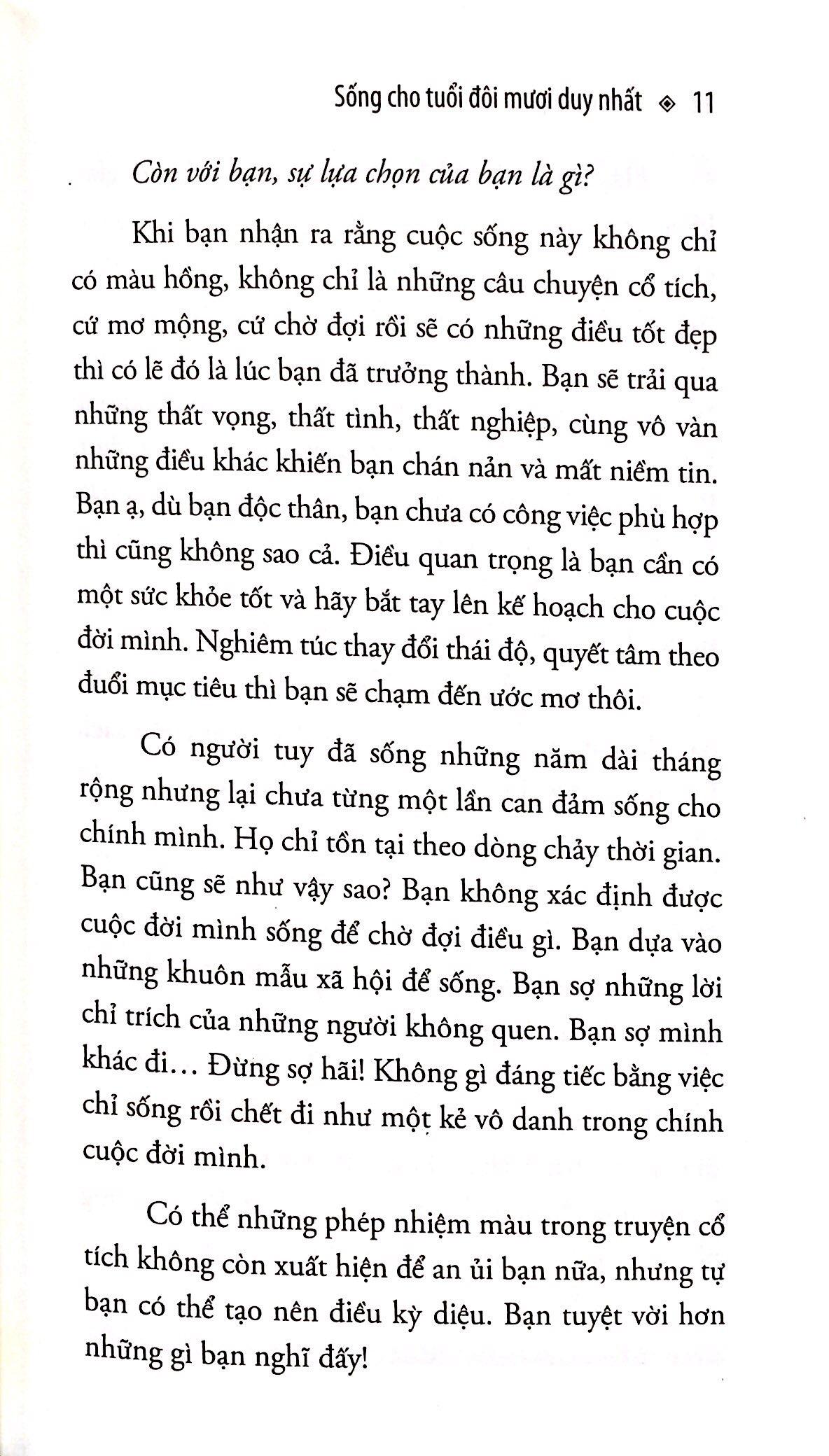 Sống Cho Tuổi Đôi Mươi Duy Nhất