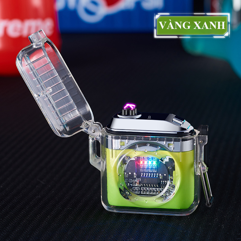 Bật Lửa Điện Tia Plasma Hiển Thị Phần Trăm Pin Fullbox - Sạc Điện