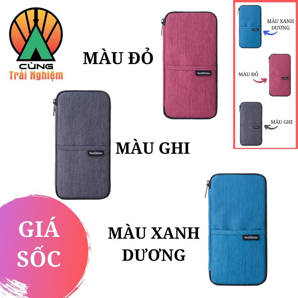 Ví du lịch đựng Hộ chiếu,Thẻ, Tiền Mặt Nhỏ Gọn siêu nhẹ Chống Trộm Đeo Cổ dành cho Nam Nữ Naturehike NH17C001-B