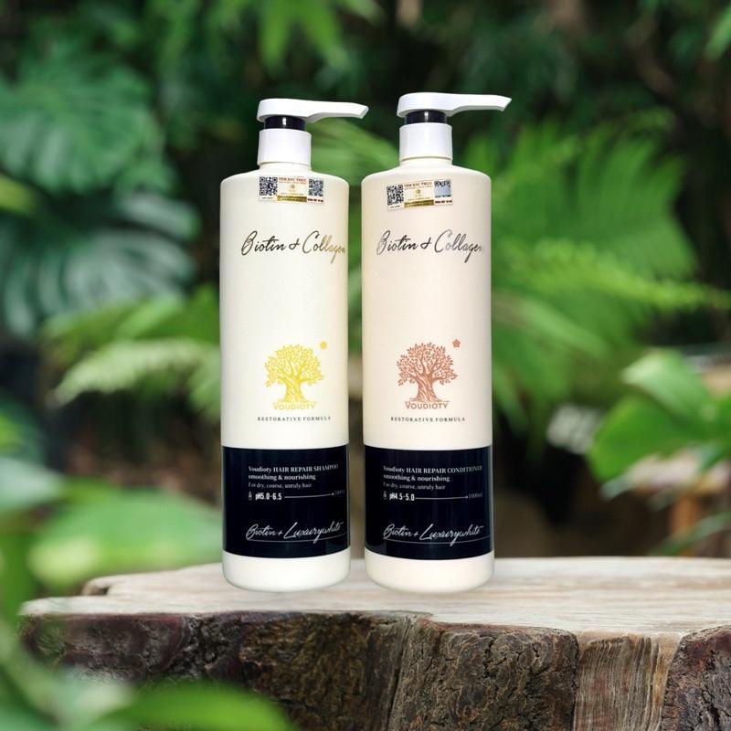 Bộ Dầu Gội Xả Biotin Collagen Trắng Pasiori Luxury White 2023 Siêu mượt Giảm Rụng, Mọc Tóc 1000ml