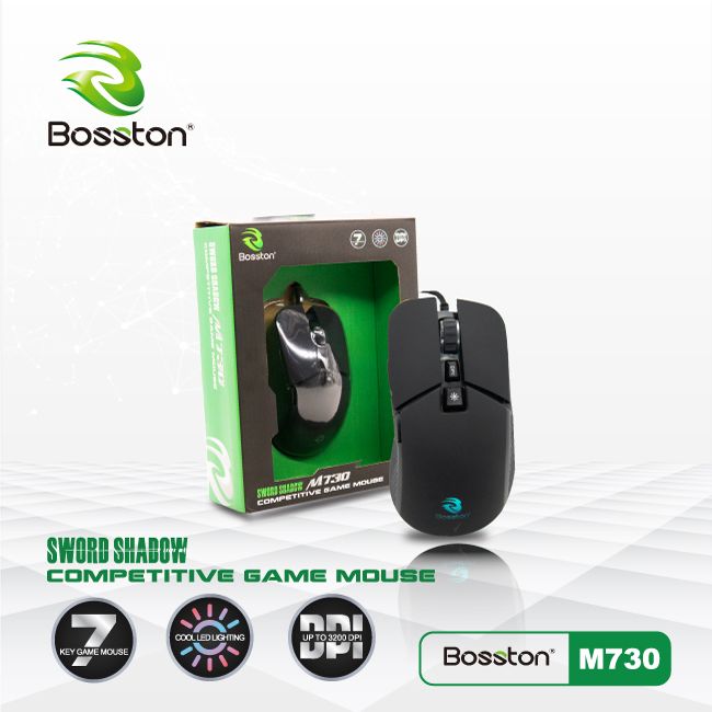 Chuột Bosston M730 LED Gaming - màu ngẫu nhiên - hàng nhập khẩu