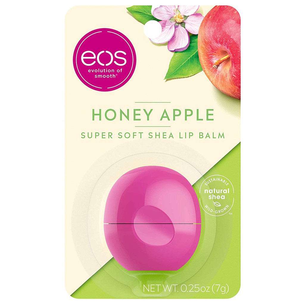 Son Dưỡng Quả Trứng EOS Lip Balm – Honey Apple (7g)