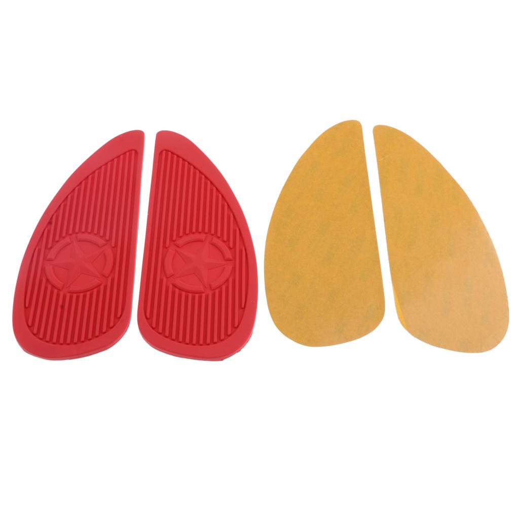 2pcs Motorcycle Tank Pad Traction Side Fuel Grip Decal Protector for Honda