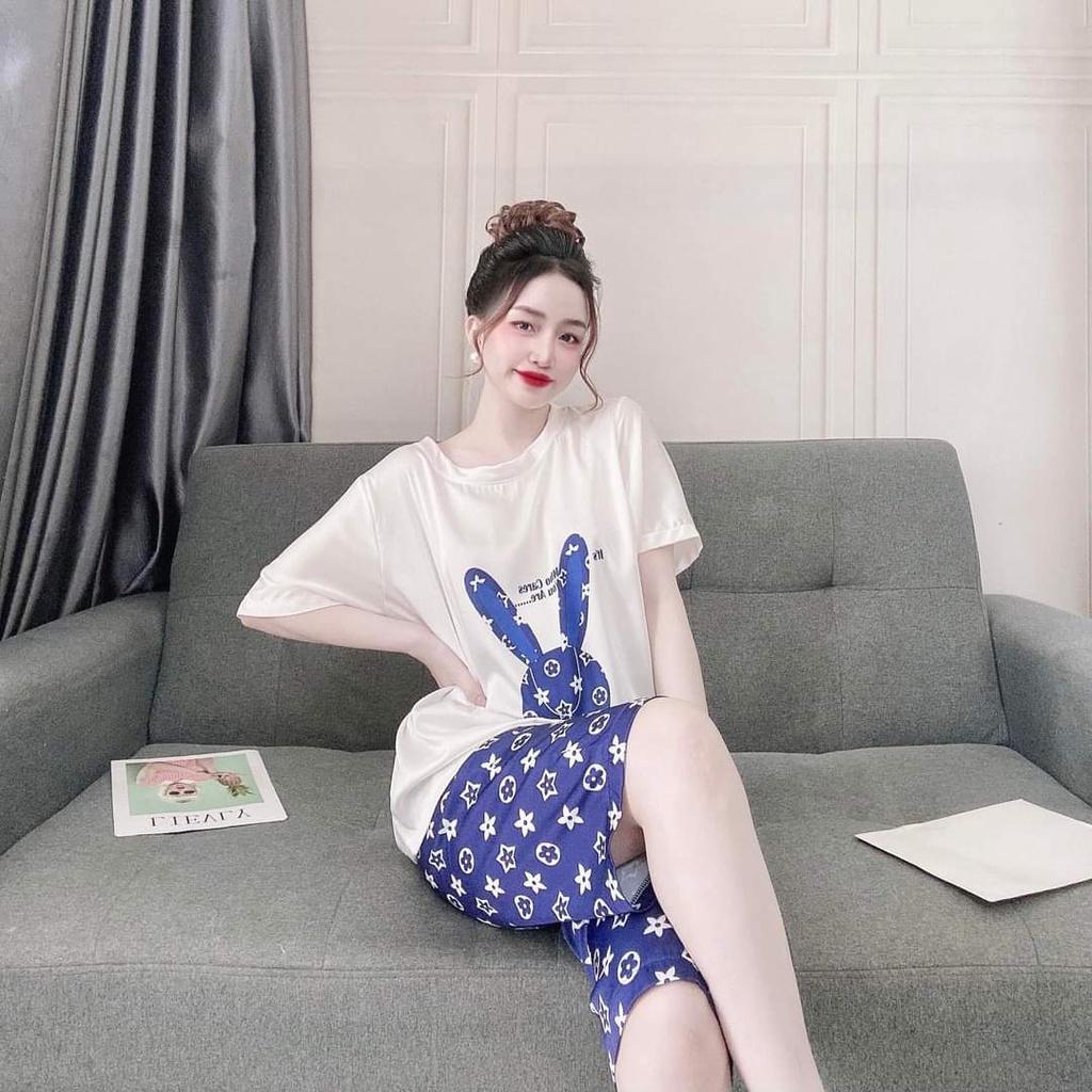 Đồ Bộ Thun Cotton Lửng Mặc Nhà-SEC1