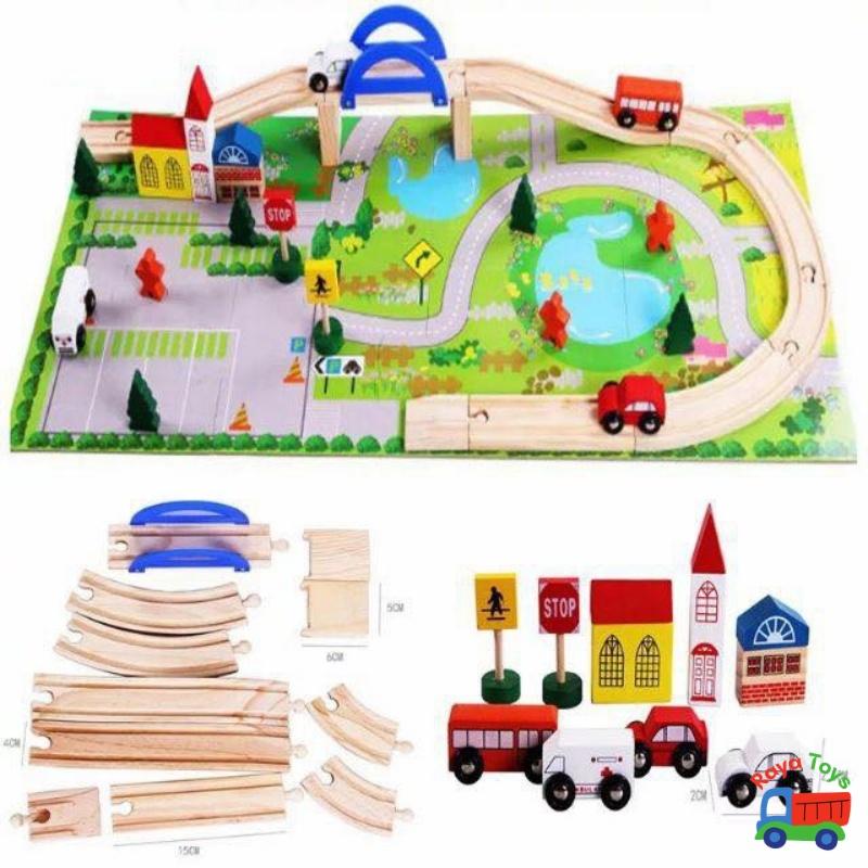 Đồ chơi lego lắp ráp xếp hình thông minh hình bánh răng kèm đường ray xe lửa cho bé trai 4-10 tuổi, quà tặng sinh nhật