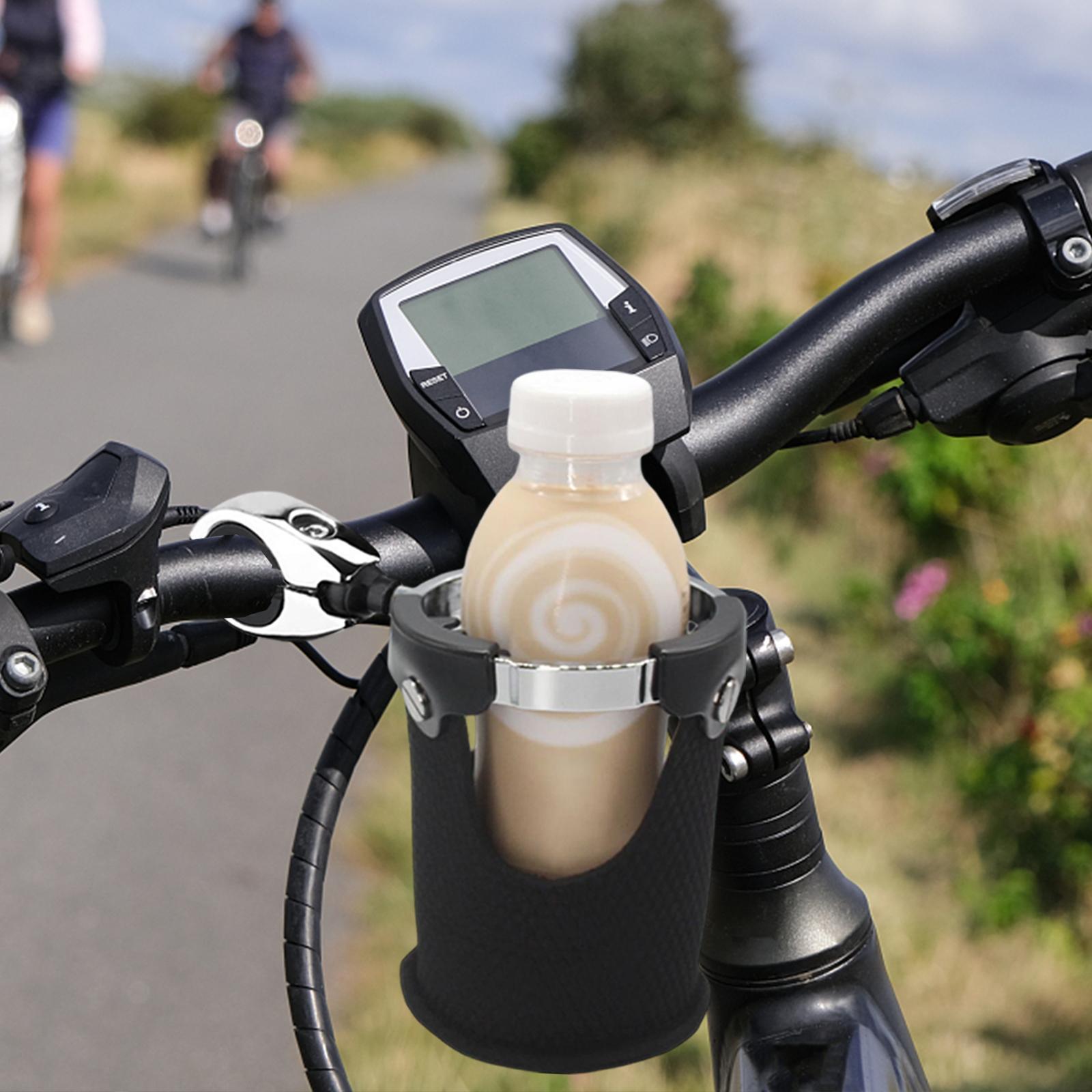 Universal Motorcycle Cup Holder Handlebar Mount Adjustable Metal Rack Drink Water Bottle Holder for Boat Armrest Bike Canoe
