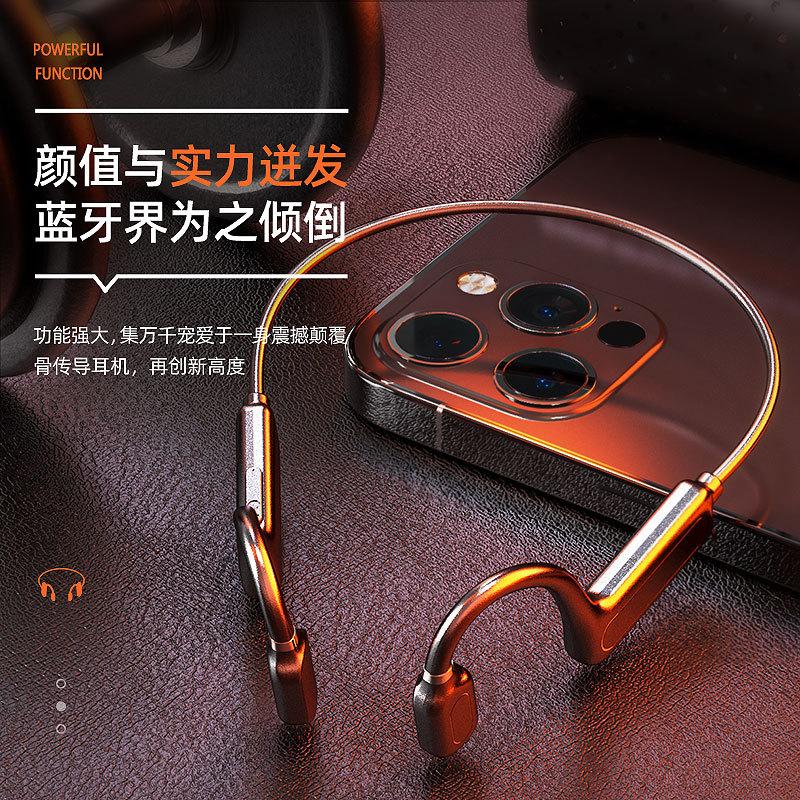 Khuyến mại Dẫn truyền xương Tai nghe Bluetooth không nhét trong tai Tai nghe thể thao hai tai không dây Treo tai cổ Treo cổ chờ dài