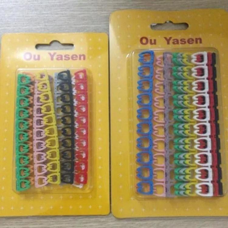 Vỉ Vòng đánh số dây mạng Cat5 - Cat6 (100 số)