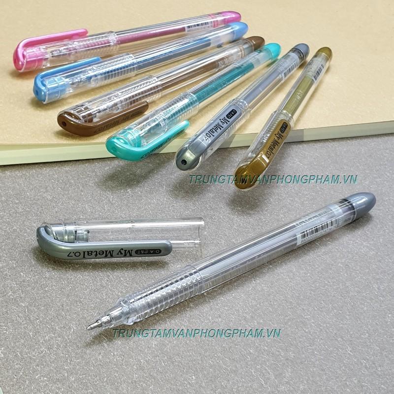 Bút My Metal Pen Đông A nhũ màu đồng bạc xanh lá dương hồng trang trí scrapbook, viết thiệp, album, sổ