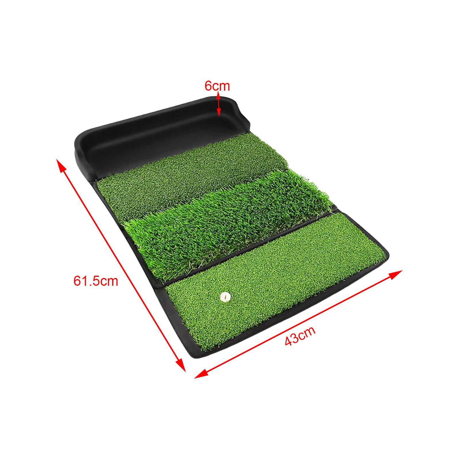 Golf Hitting Mat Swing Correction Golf Training Mat Portable Collapsible Batting Mat Golf Training Aid for Game Outdoor Indoor Sports Adults