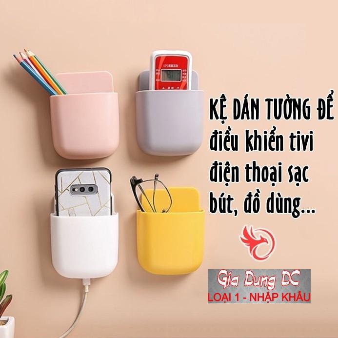 Kệ Dán Tường - Hộp Đựng Đồ Dán Tường - Ống Cắm Mini Để Điều Khiển - Điện Thoại - Đồ Cá Nhân Tiện Ích