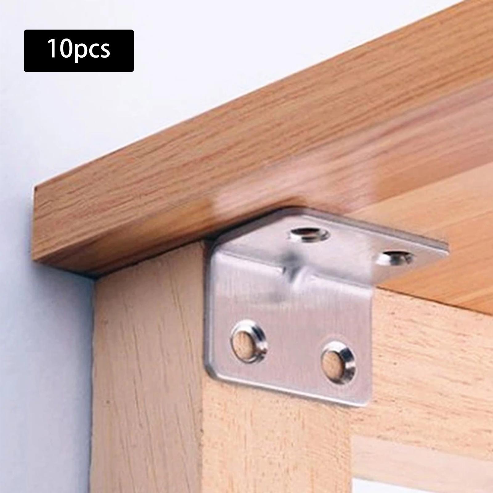 10x Corner  Furniture Hardware Connection 90 Degree Brackets for Table