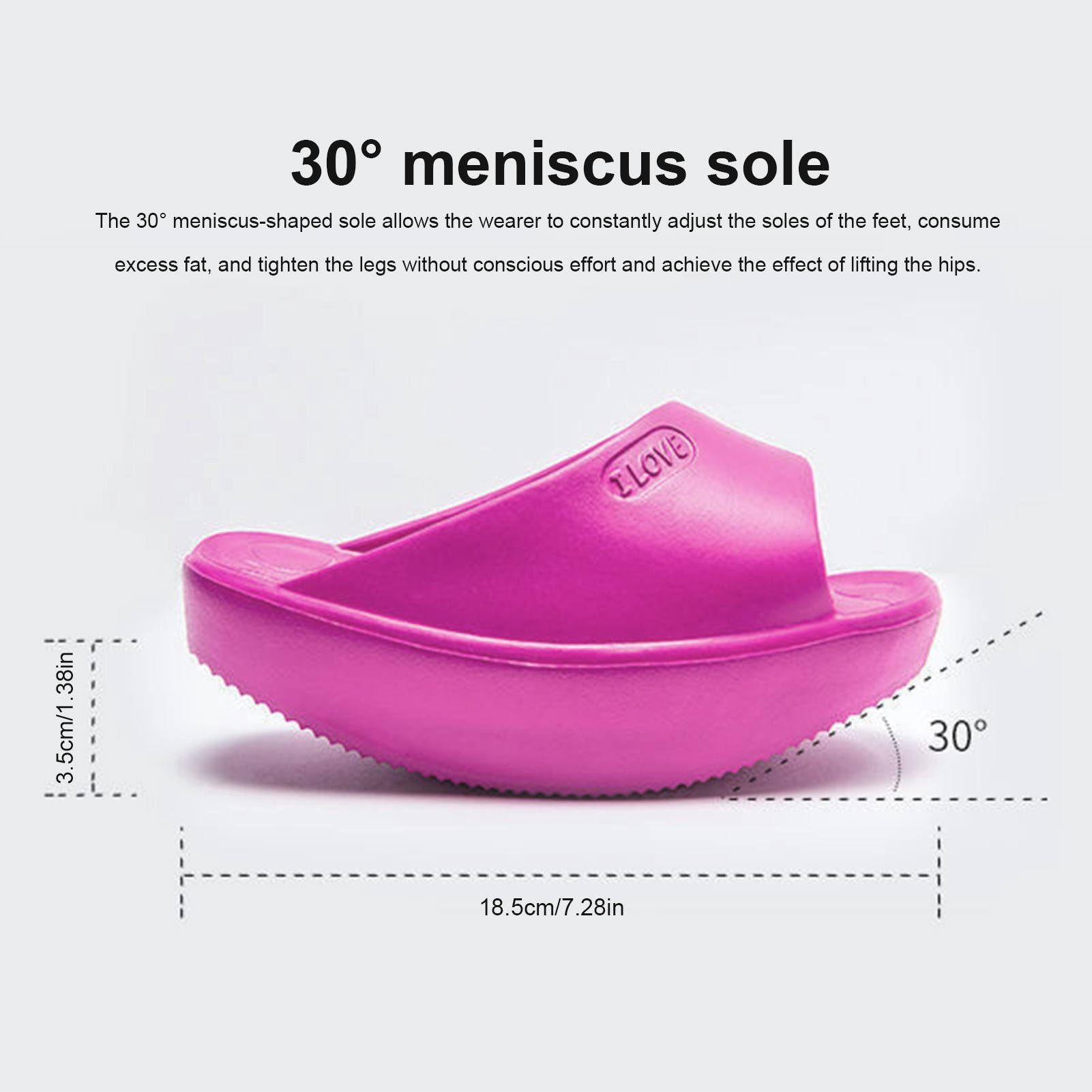 Giảm Cân Rung Lắc Giày Nữ Phối Kéo Dài Cân Bằng Dép Massage Cặp Đôi Hip Lift Stovepipe Chân Đẹp Cho Nam