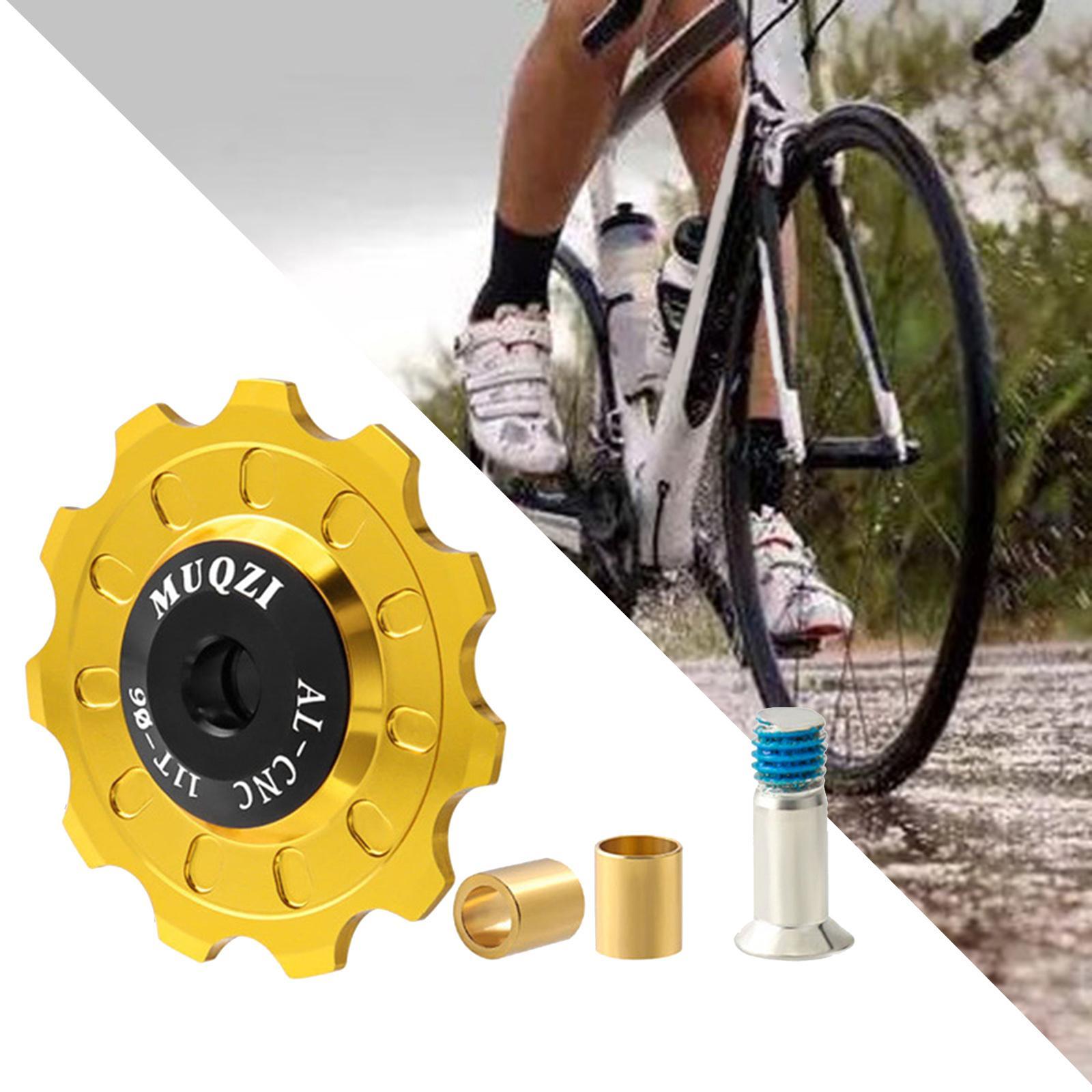 2x Bike  Wheel, Aluminum Alloy  Rear Derailleur Jockey Wheel Rear Derailleur Pulley Bike Accessories