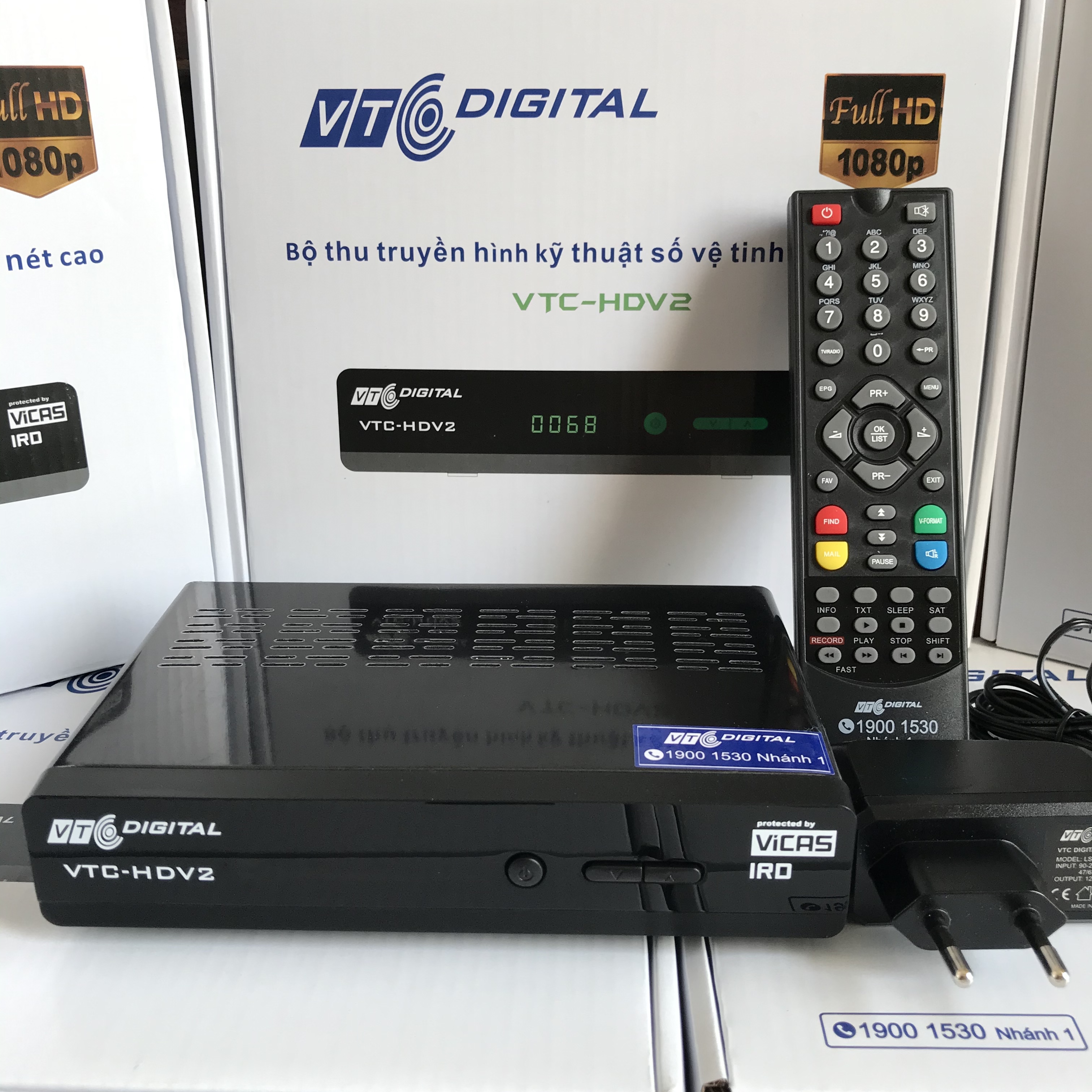 Đầu Thu Vệ Tinh VTC HD V2 - Hàng Chính Hãng
