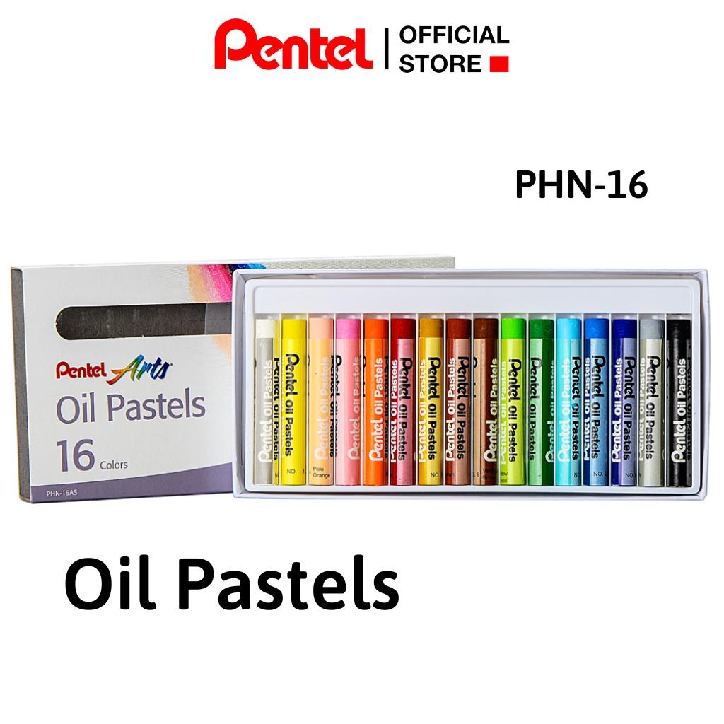 Sáp Màu Dầu Pentel Oil Pastel 16 màu PHN-16 | Màu Sắc Tươi Sáng | An Toàn Không Độc Hại