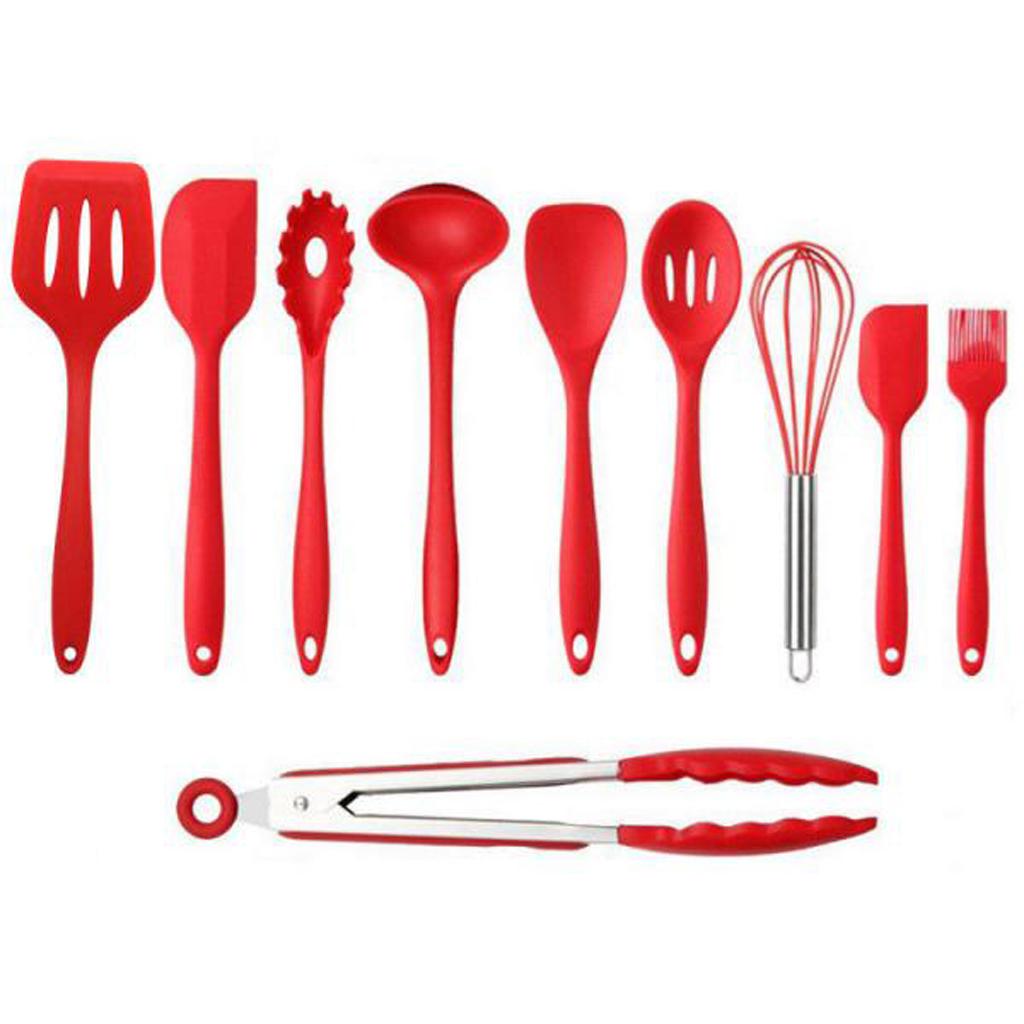 10 pieces Kitchen Utensil Set Silicone Spoon Baking Cooking Baking Tools