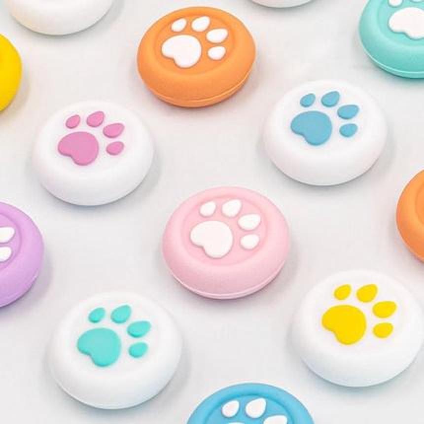 Nắp Đậy Nút Điều Khiển Chơi Game PS4 PRO Hình Bàn Chân Mèo Dễ Thương