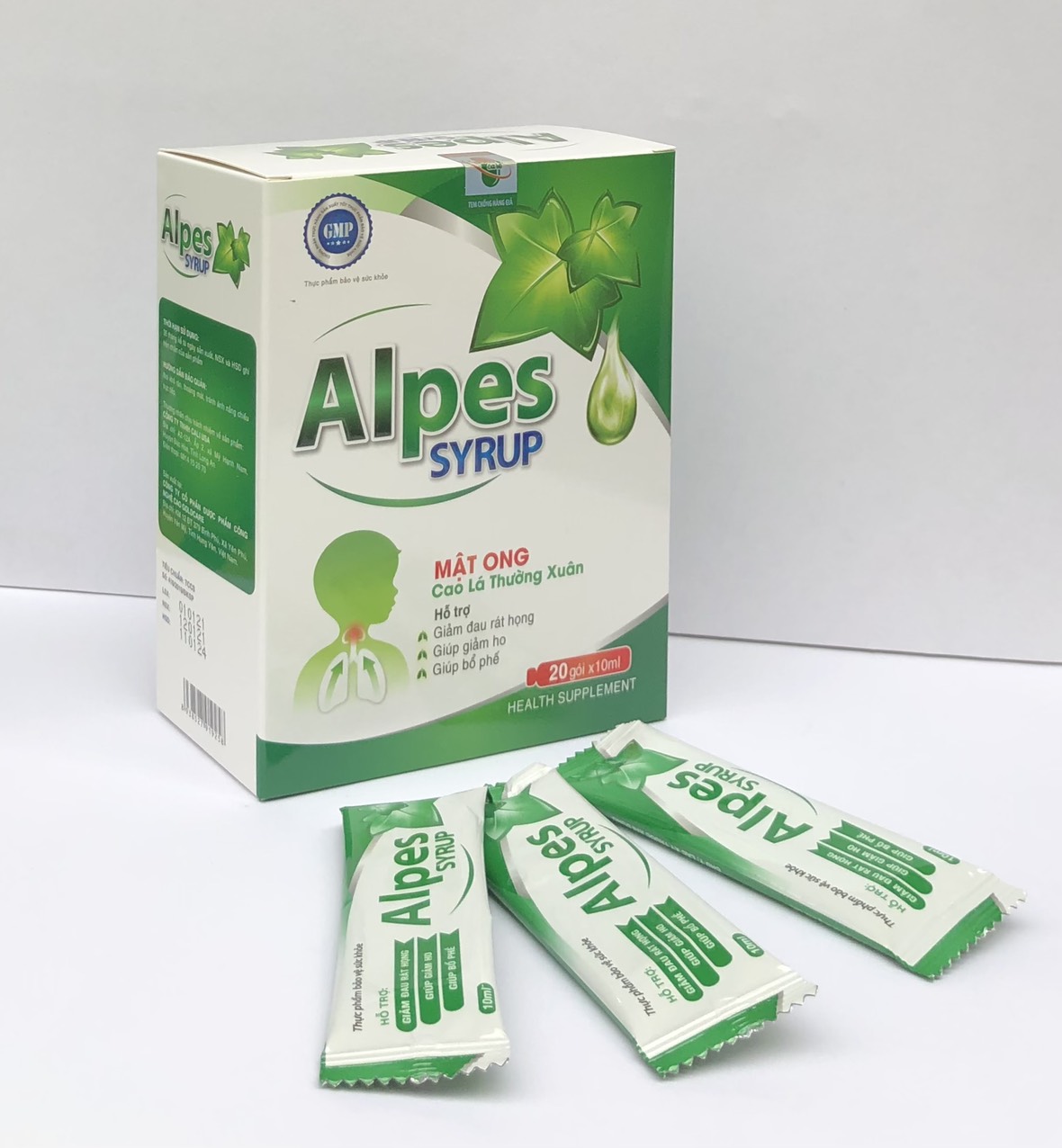Siro Ho Alpes Hộp 20 gói x 10ml