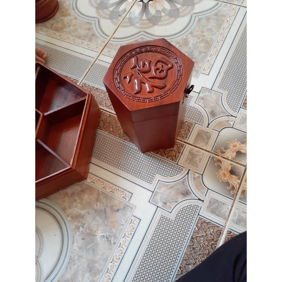 HỘP CHÈ CHỮ PHÚC BẰNG GỖ HƯƠNG - CAM KẾT VỀ CHẤT LƯỢNG