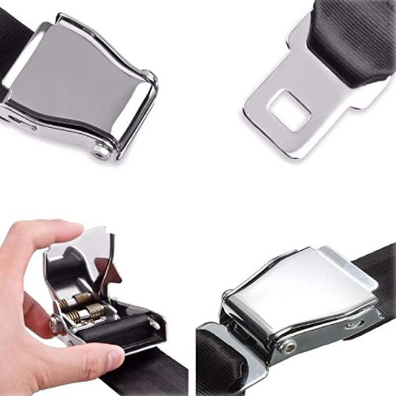 Bộ mở rộng dây đai an toàn trên máy bay, Bộ phận dây đai an toàn trên máy bay có thể điều chỉnh đa năng với Kẹp khóa bằng thép không gỉ 50-84 CM Airlines dành cho du lịch