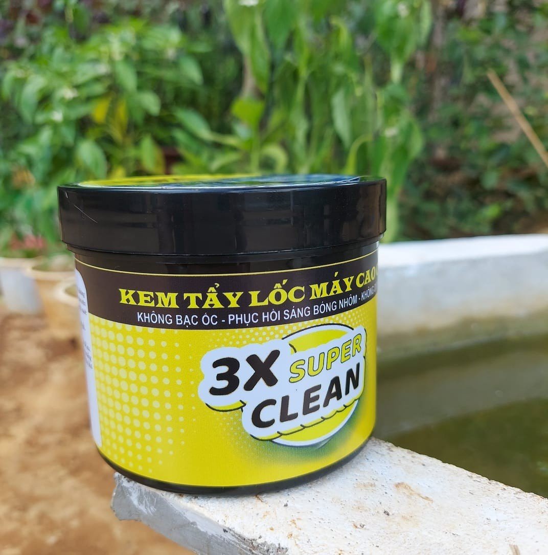 Kem tẩy lốc máy 3x super clean 500gram