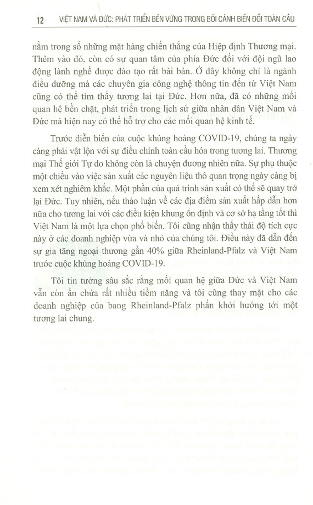 Việt Nam Và Đức - Phát Triển Bền Vững Trong Bối Cảnh Biến Đổi Toàn Cầu - Ấn Bản Kỷ Niệm 45 Năm Quan Hệ Ngoại Giao Việt Nam - Đức (1975-2020)