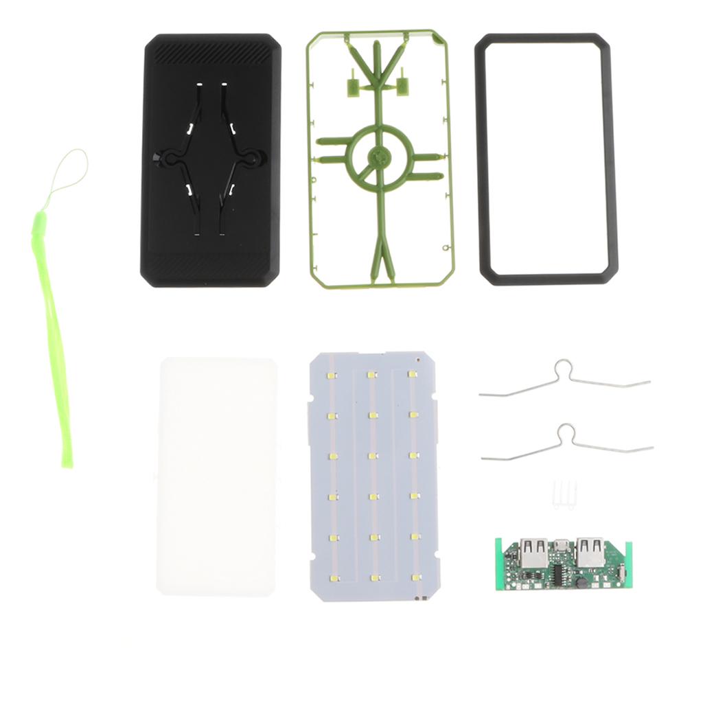 Solar Charger Power Bank 4000mAh Portable Dual USB Charger for Phones Green