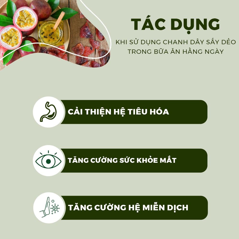 Chanh dây sấy dẻo 145g trái cây sấy dẻo 100% thiên nhiên hỗ trợ giảm cân ăn kiêng,bổ sung các chất