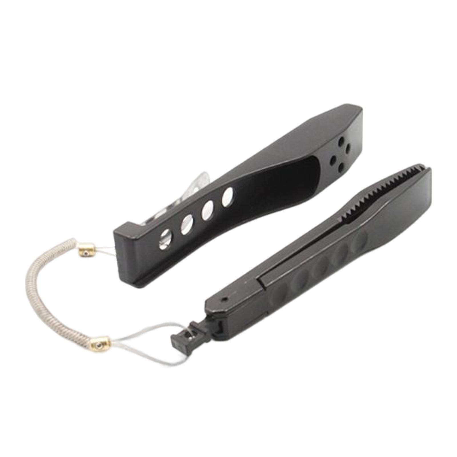 Portable Fish Lip Gripper with Rope Controller Fish Holder Fish Catcher Fishing Gear