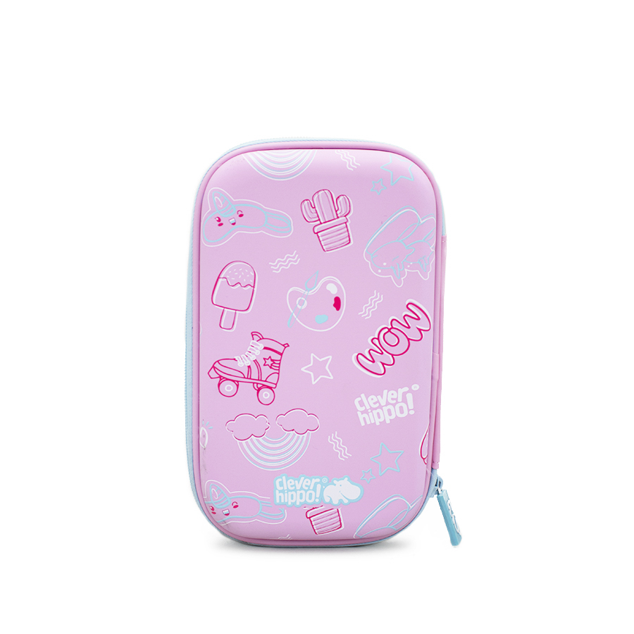 Bóp Viết CLEVERHIPPO 3D - Boba Sành Điệu HC1106/PINK