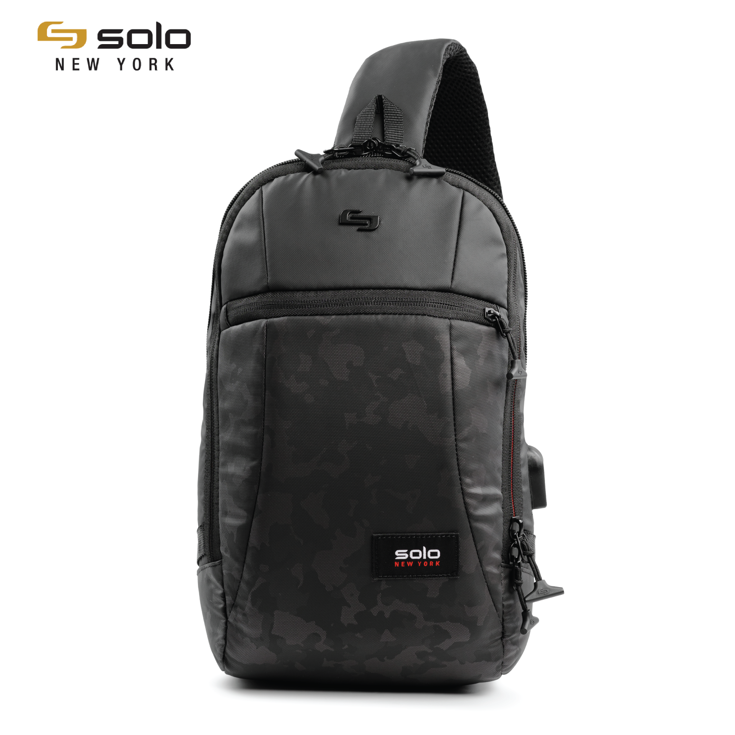 Túi đeo chéo 12.9 inch Solo GLHF - Đen viền đỏ - Mã ACV290-4/12 - Bảo hành chính hãng 05 năm