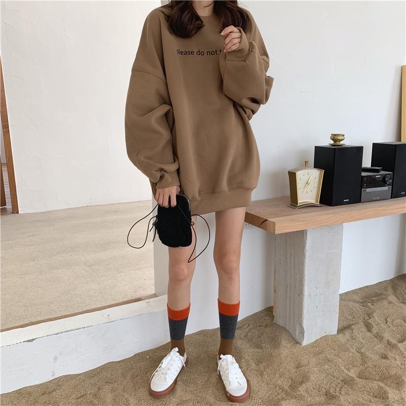 Áo Sweater Nữ Form Rộng Nỉ Bông Hàn Quốc In Hình Bé Cắt Tóc Siêu Xinh Siêu Rõ Unisex SENAVA