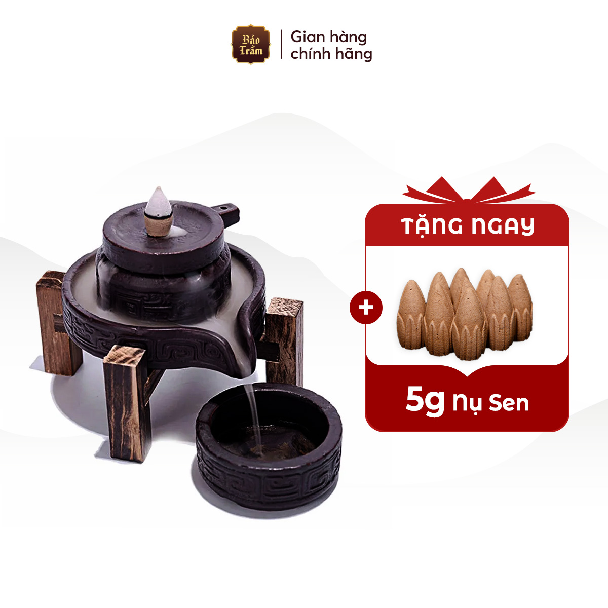 Lư Xông Trầm – Thác Khói Trầm Hương Cối Xay