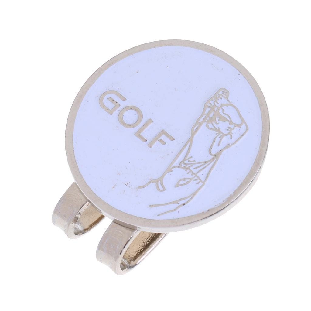 3-4pack Sturdy Golfer Hat Clip Golf Ball Marker Fit for Golf Cap Visor