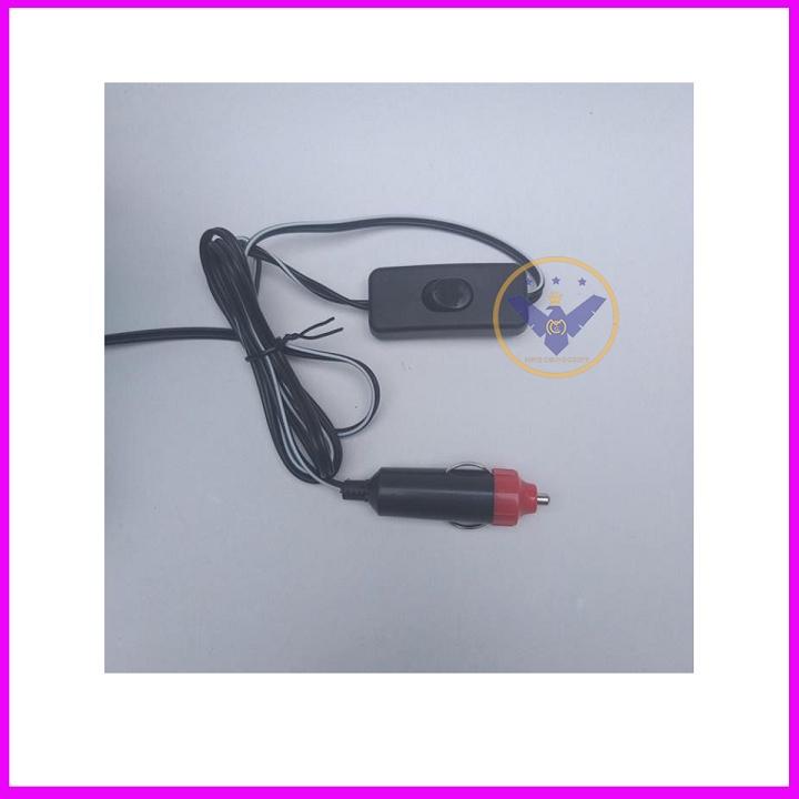 Quạt kẹp ô tô xoay 360 độ đảo chiều 8 inch 3 cánh - DC 12V-24V