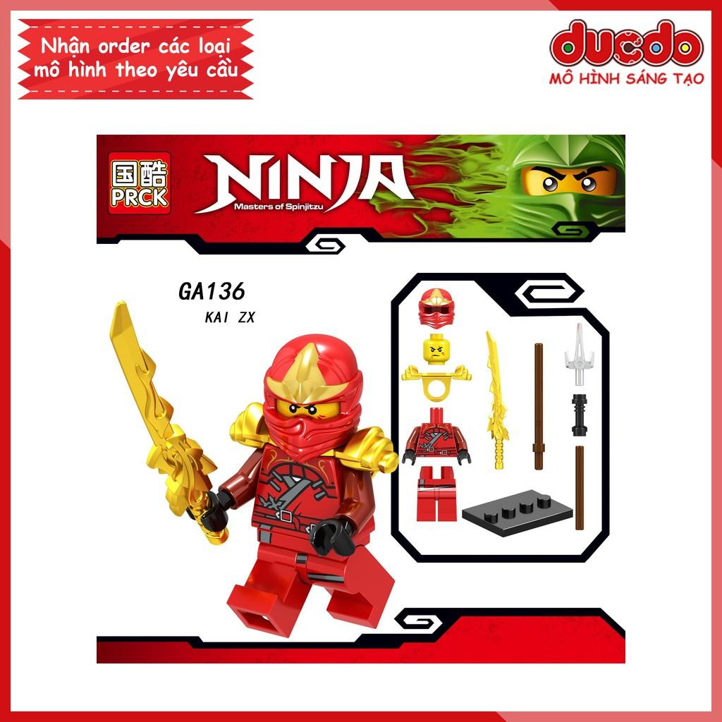 Minifigures các nhân vật Ninjago tuyệt đẹp - Đồ chơi Lắp ghép Xếp hình Mini Mô hình Ninja LeLe GA131-A136