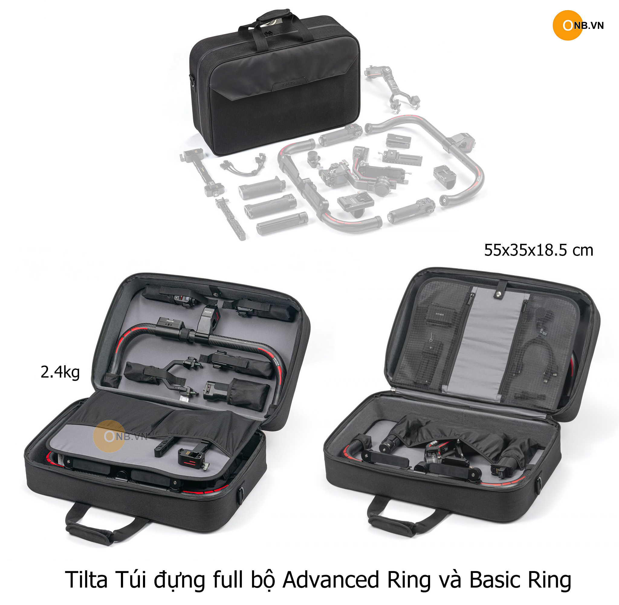 Tilta Túi Đựng Gimbal RS3 RS2 và bộ khung ring basic và advanced